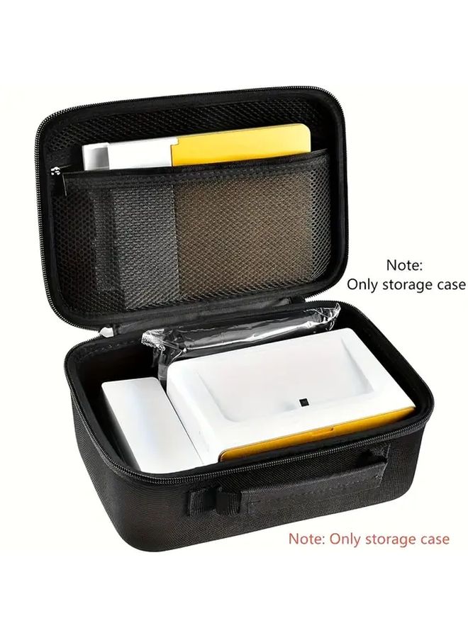 Black Case For Doc Plus Dok Premium 4x6 Instant Photo Printer Holder For Adapter Cartridge Paper Power Cord Box Only - Image 3